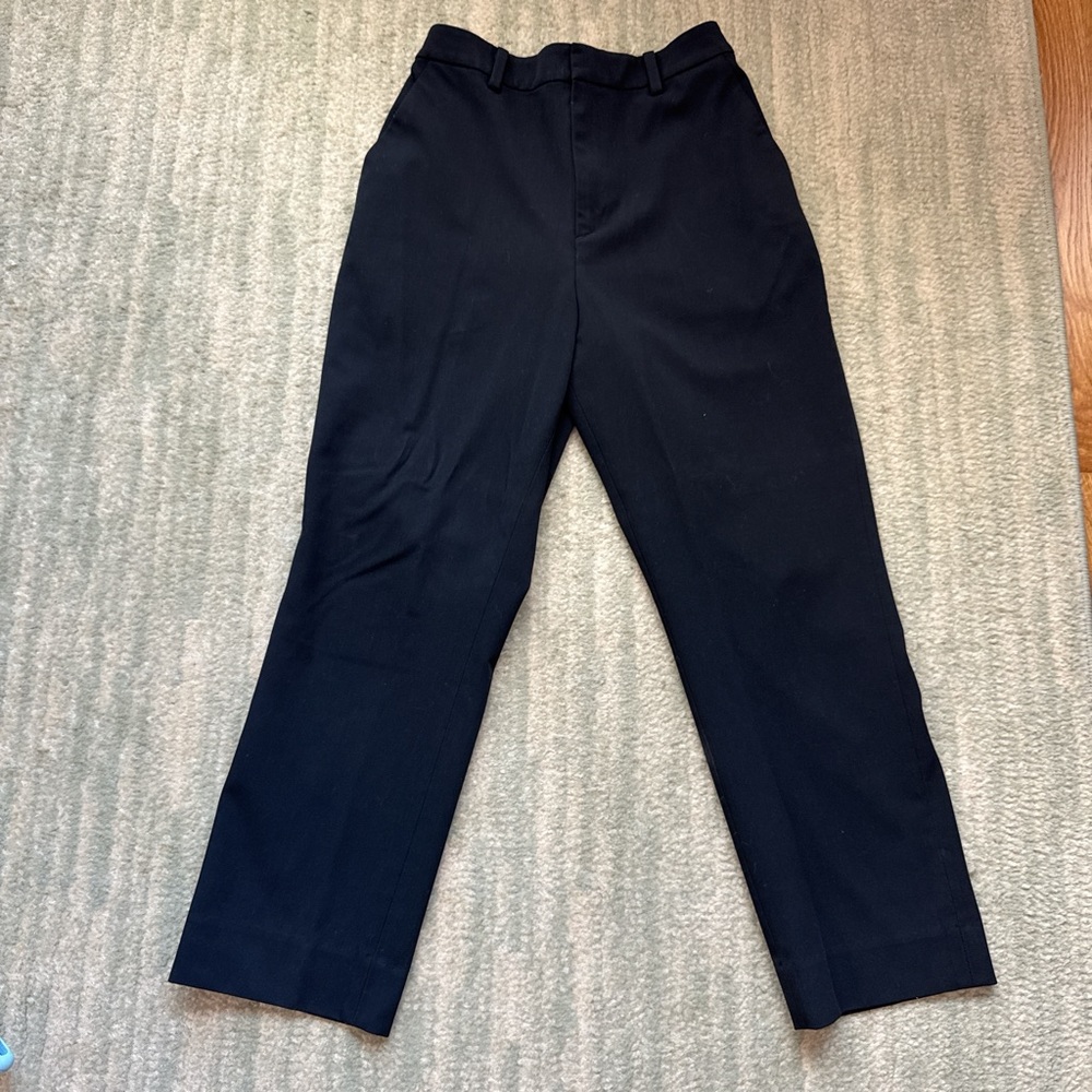 Uniqlo Black Tailored Straight Leg Trousers